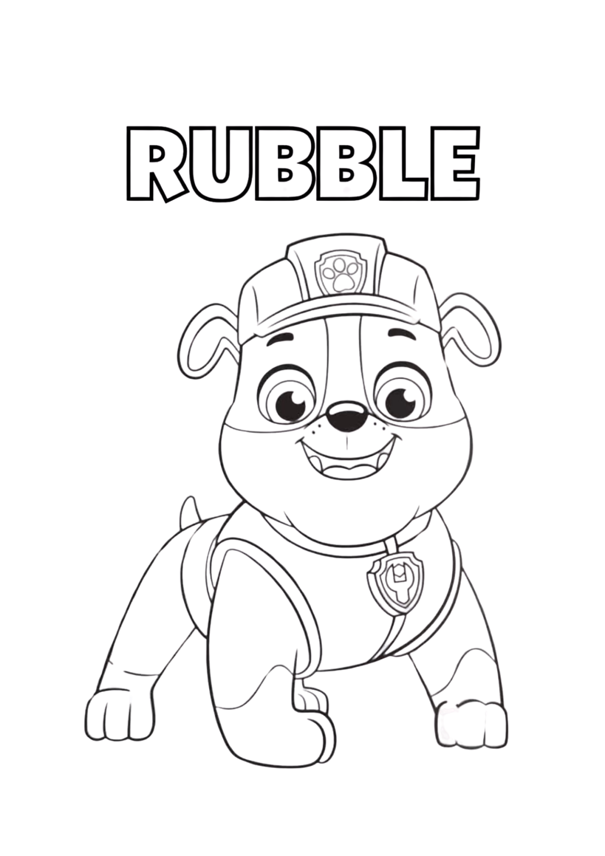 Desenho para Colorir Patrulha Canina