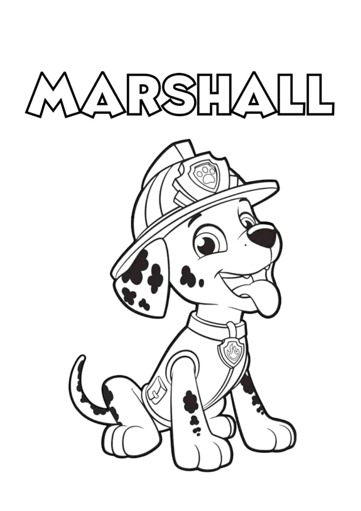 Desenho para Colorir Patrulha Canina