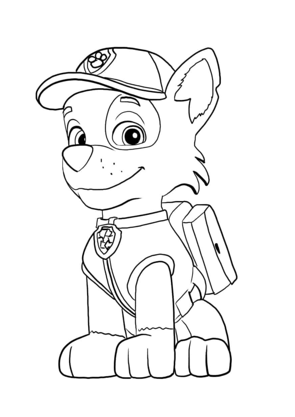 Desenho para Colorir Patrulha Canina