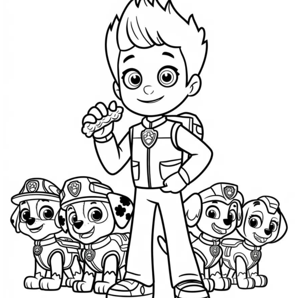 Desenho para Colorir Patrulha Canina