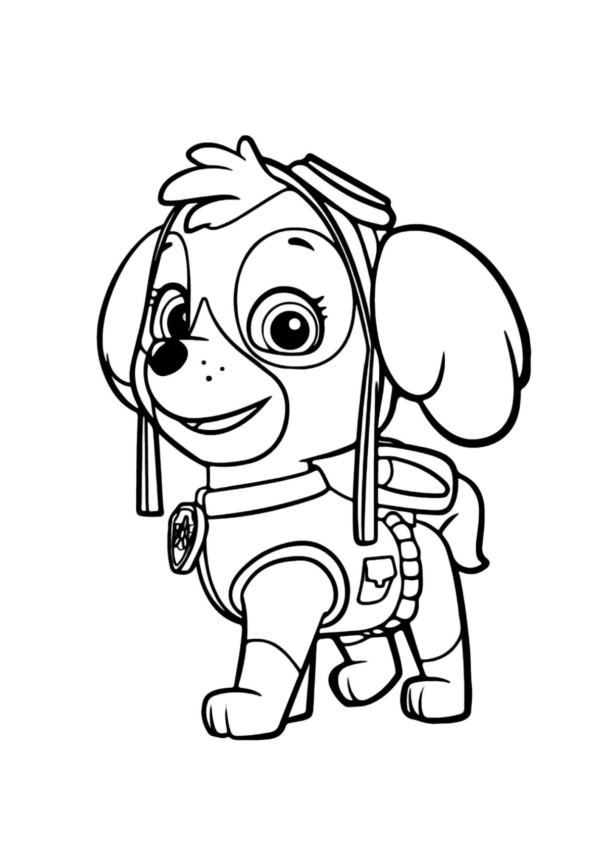 Desenho para Colorir Patrulha Canina