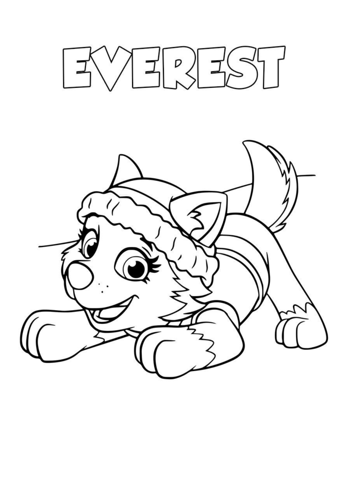Desenho para Colorir Patrulha Canina