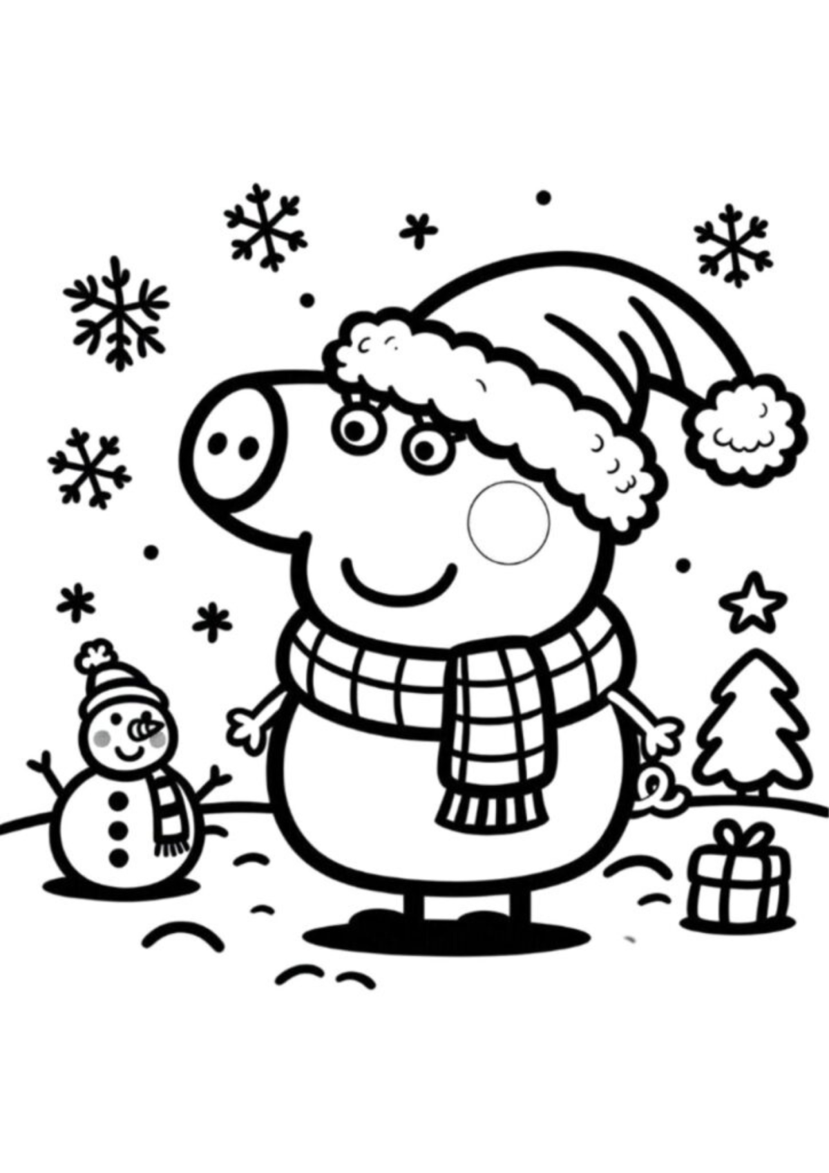 Desenho para Colorir Peppa Pig