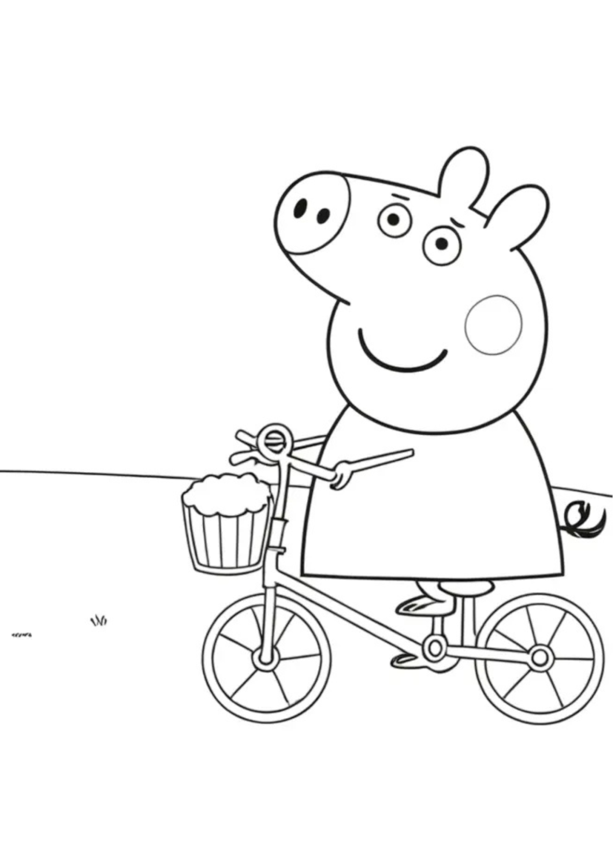 Desenho para Colorir Peppa Pig