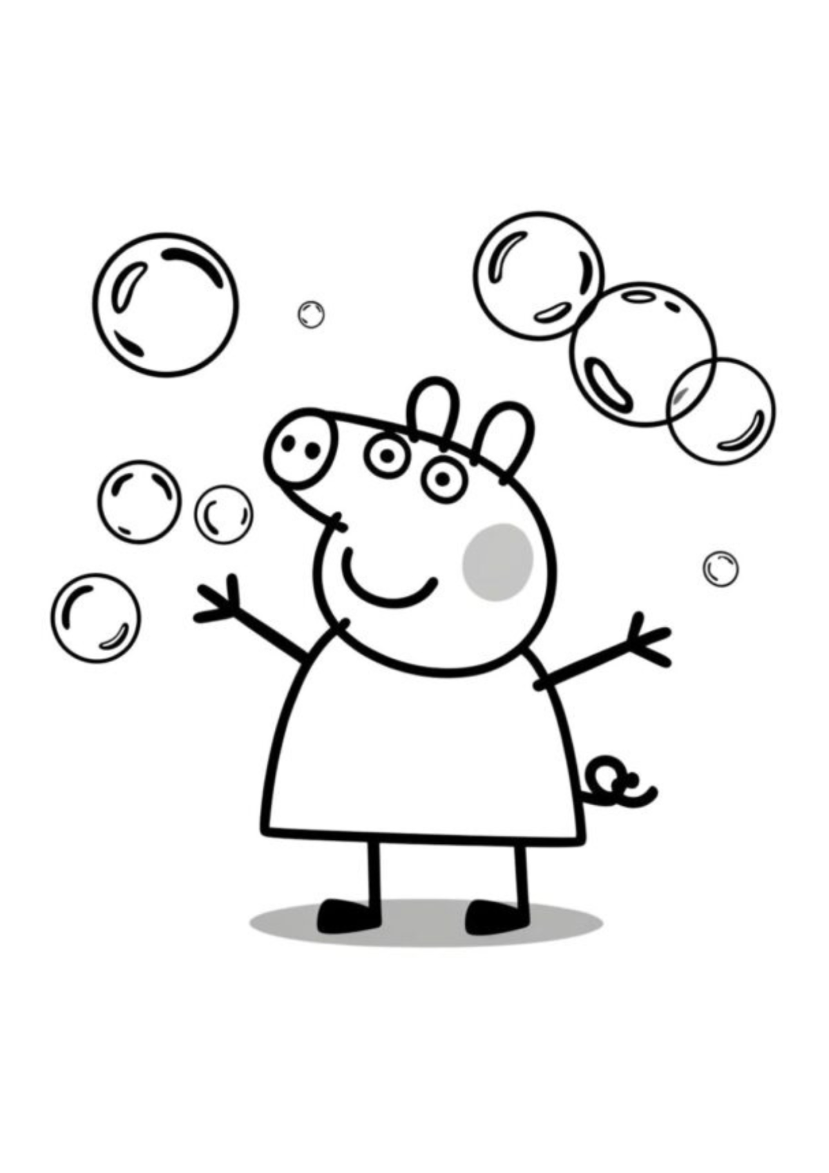 Desenho para Colorir Peppa Pig