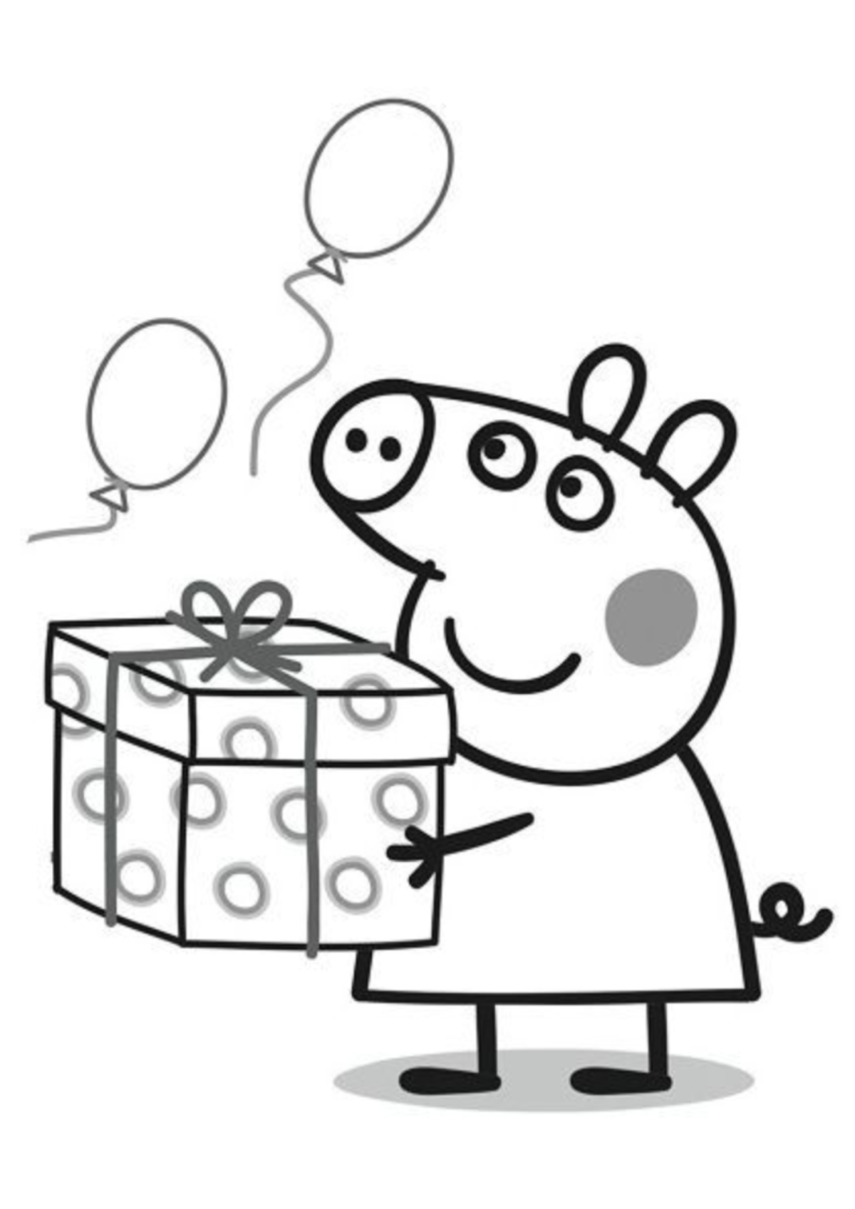 Desenho para Colorir Peppa Pig