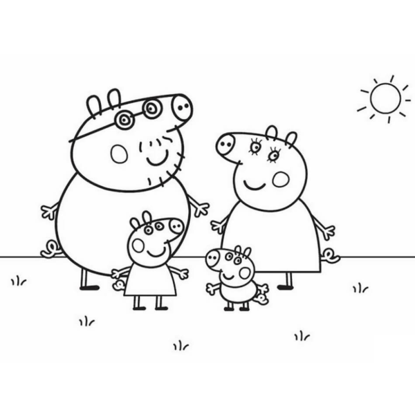 Desenho para Colorir Peppa Pig