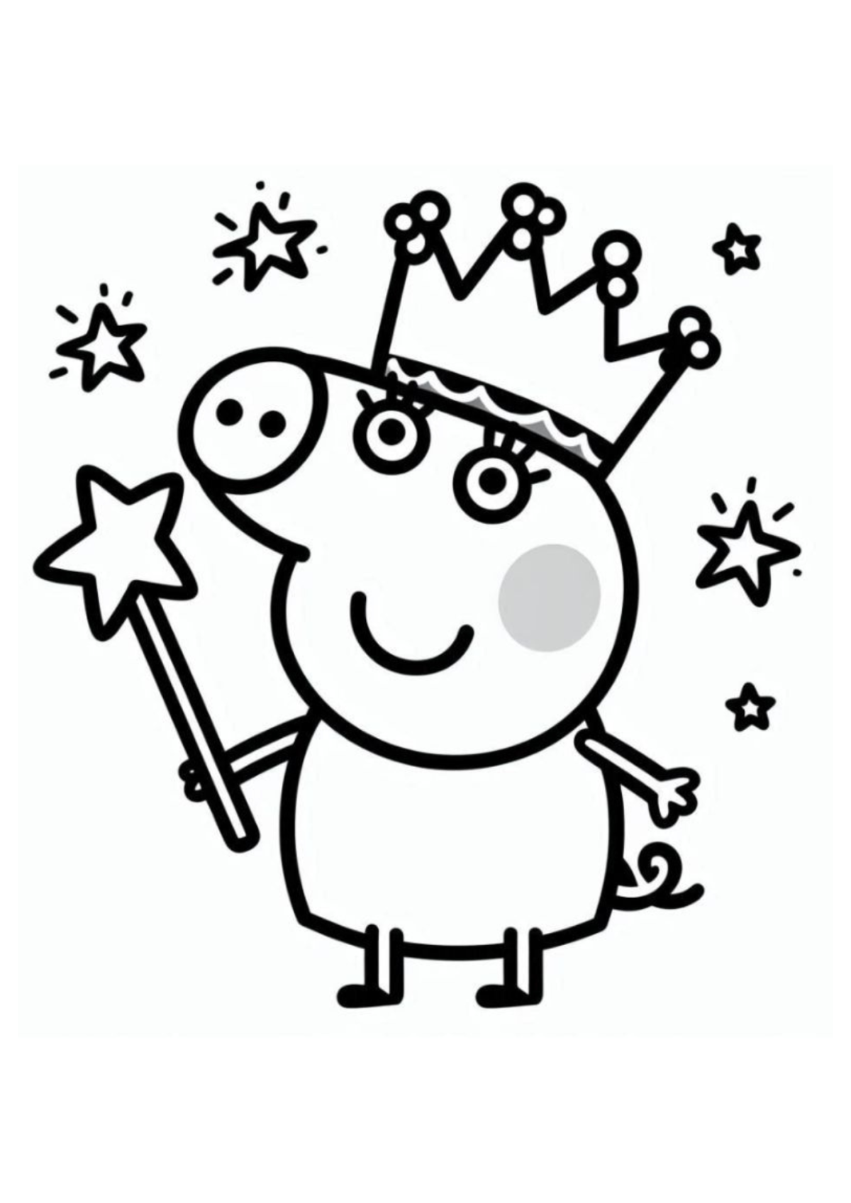 Desenho para Colorir Peppa Pig