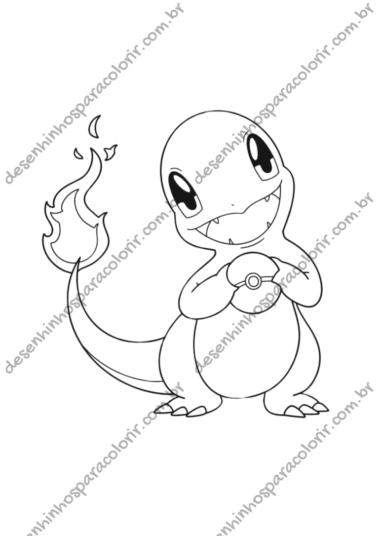 Desenho para Colorir Pokémon