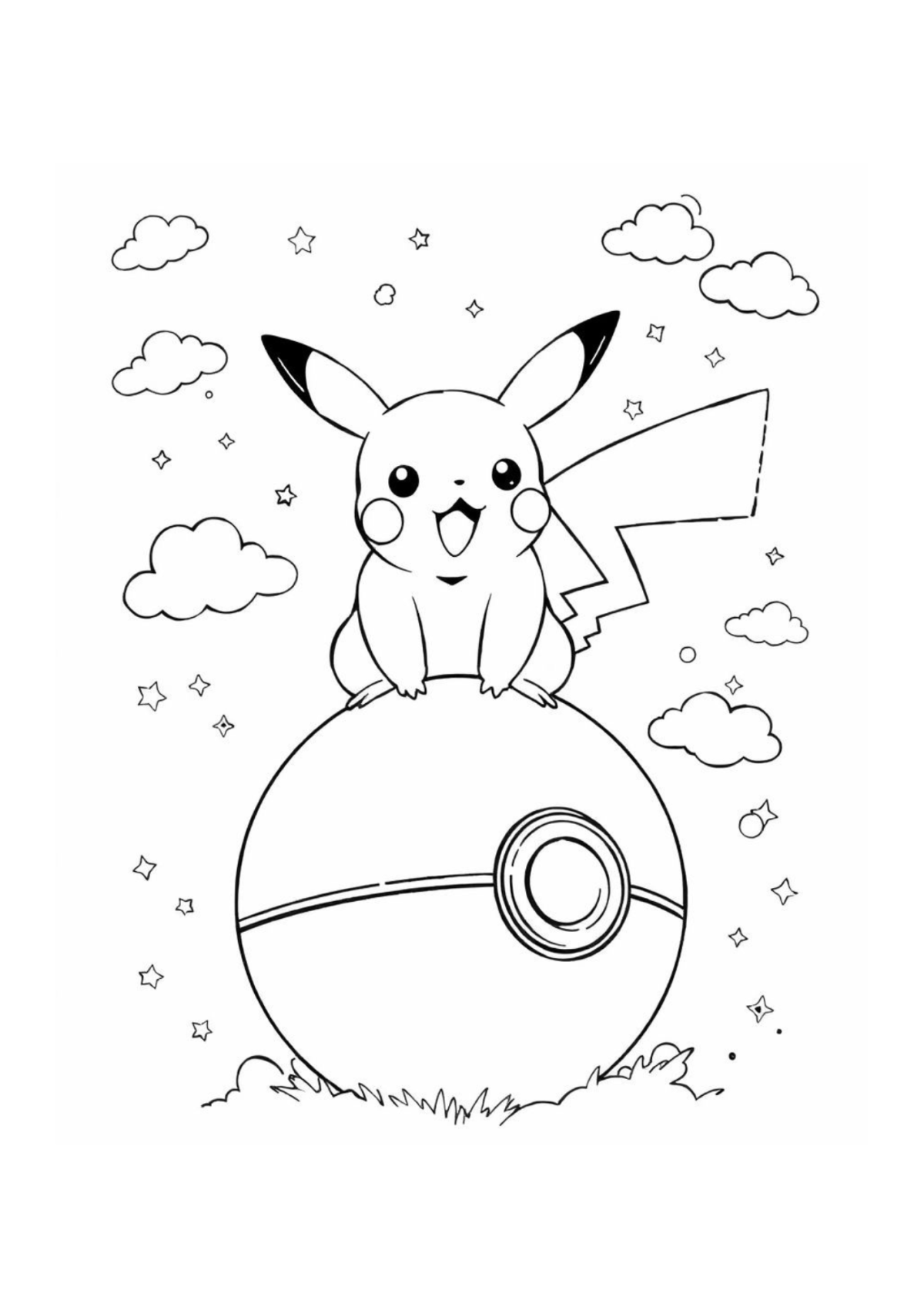 Desenho para Colorir Pokémon