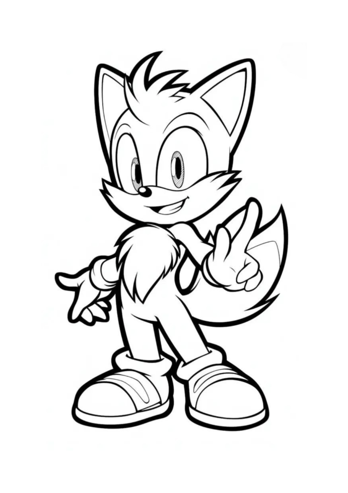 Desenho para Colorir Sonic
