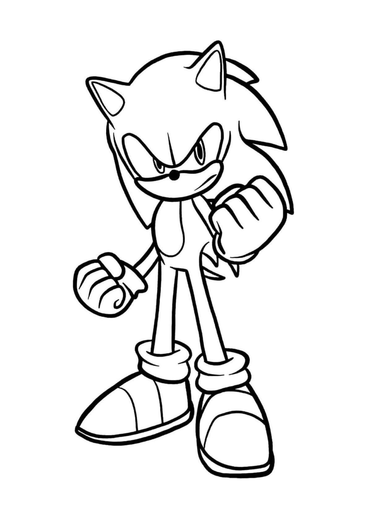 Desenho para Colorir Sonic