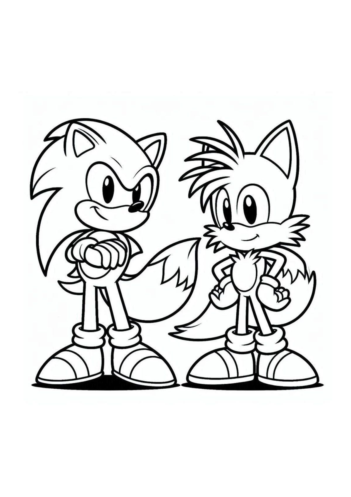 Desenho para Colorir Sonic