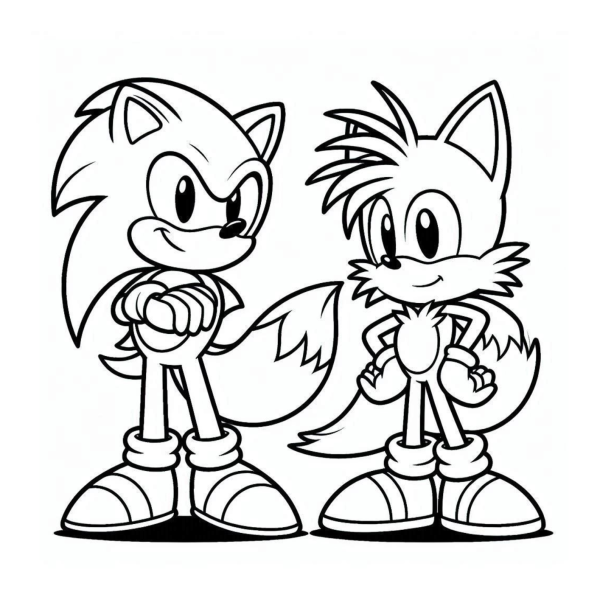 Desenho para Colorir Sonic