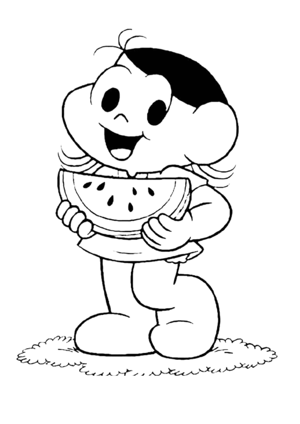 Desenho para Colorir Turma da Mônica