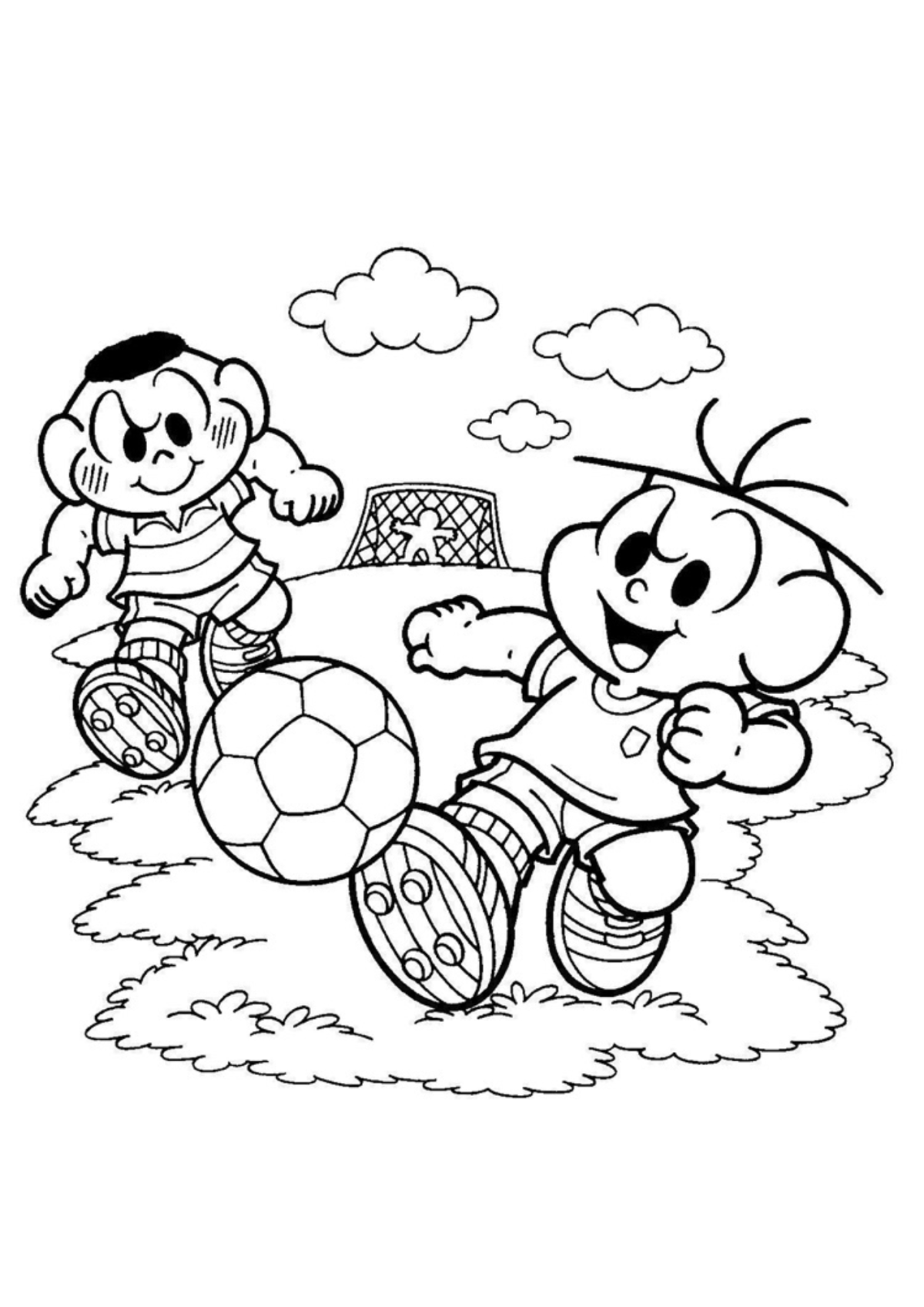 Desenho para Colorir Turma da Mônica