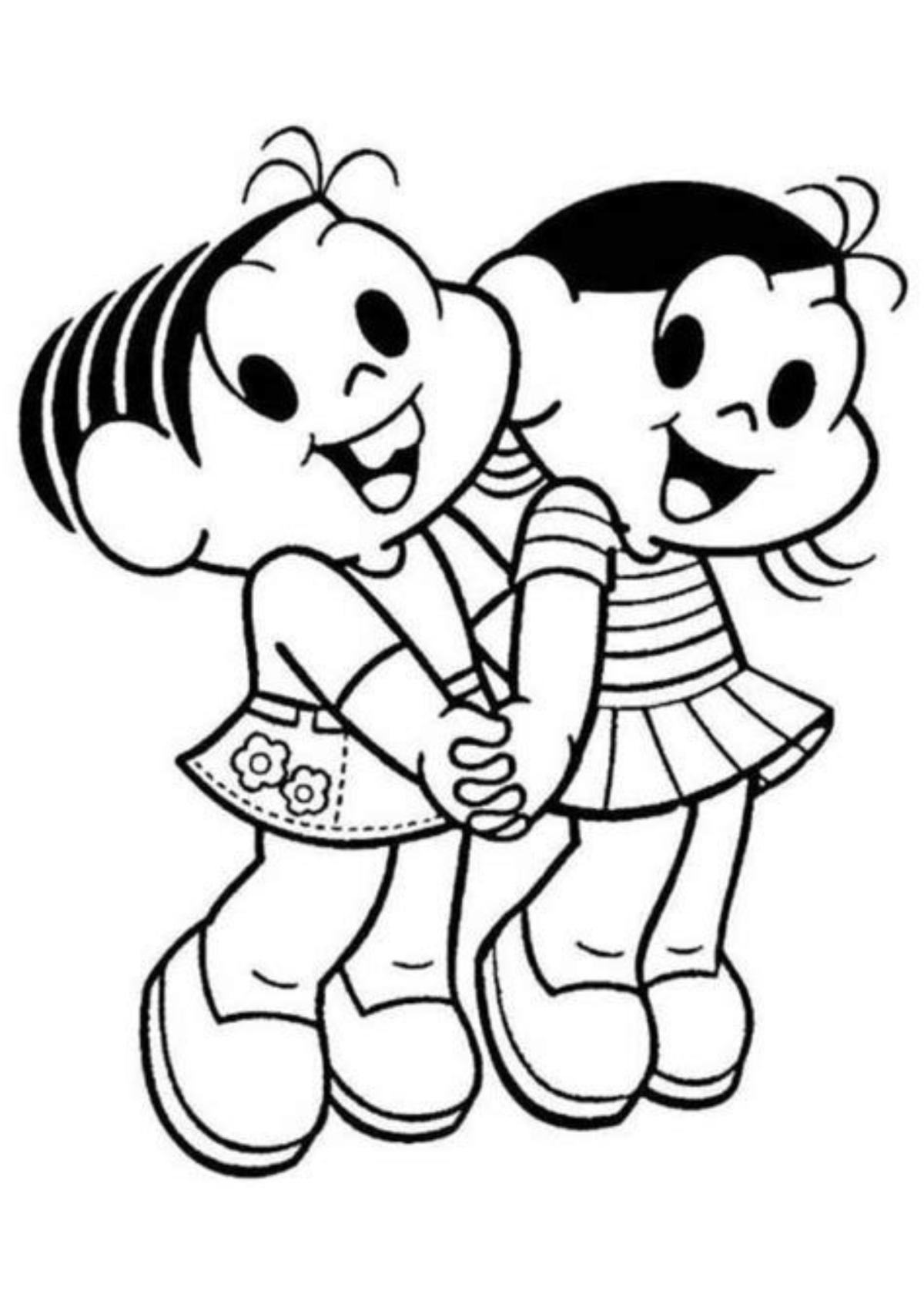 Desenho para Colorir Turma da Mônica