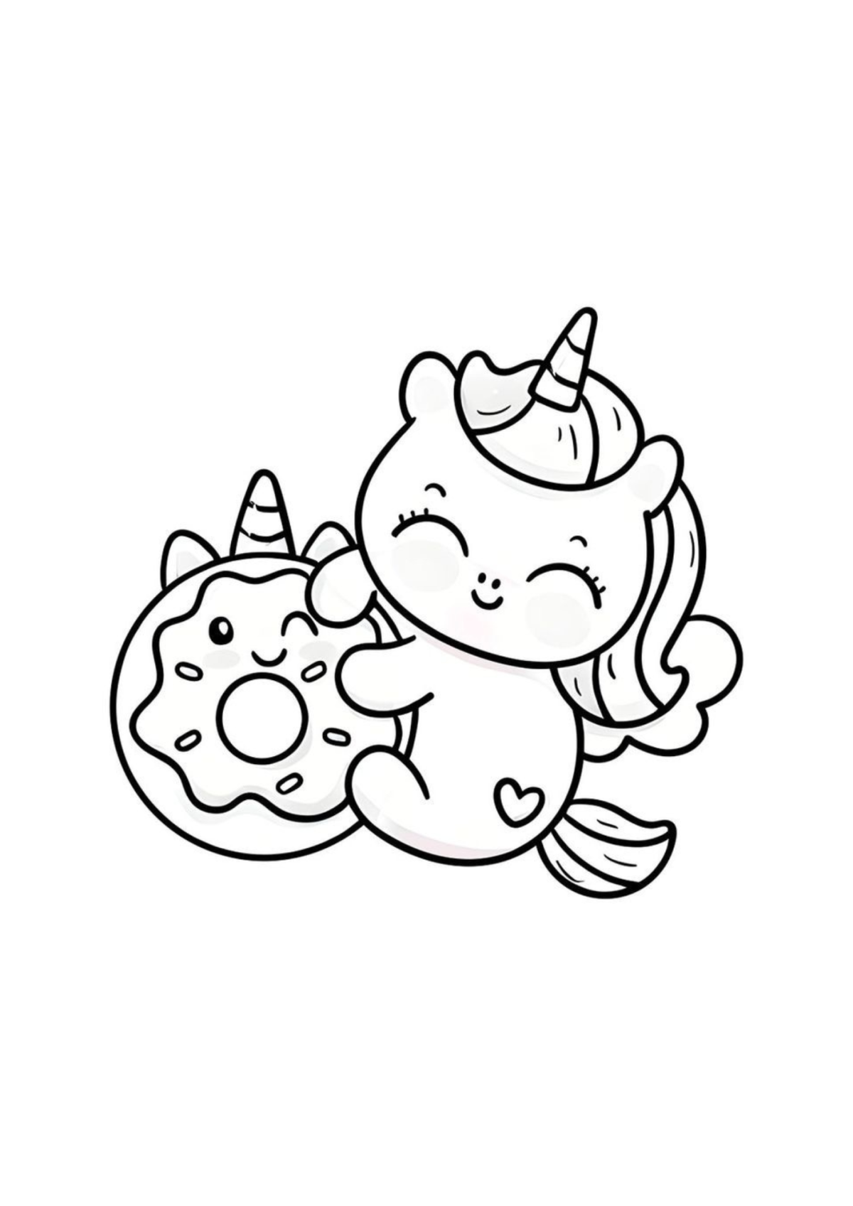 Desenho para Colorir Unicórnio