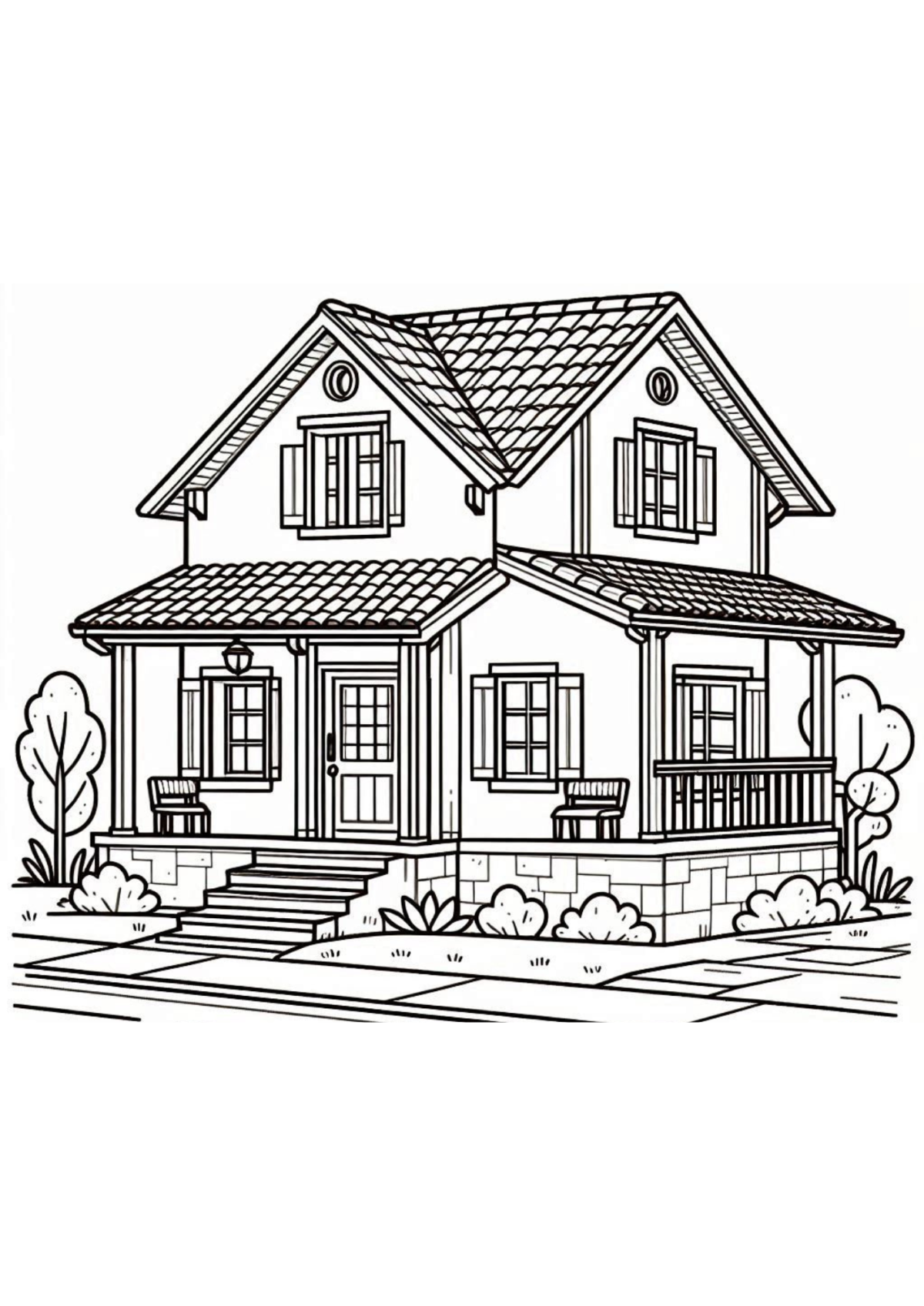 Desenhos para Colorir Casa