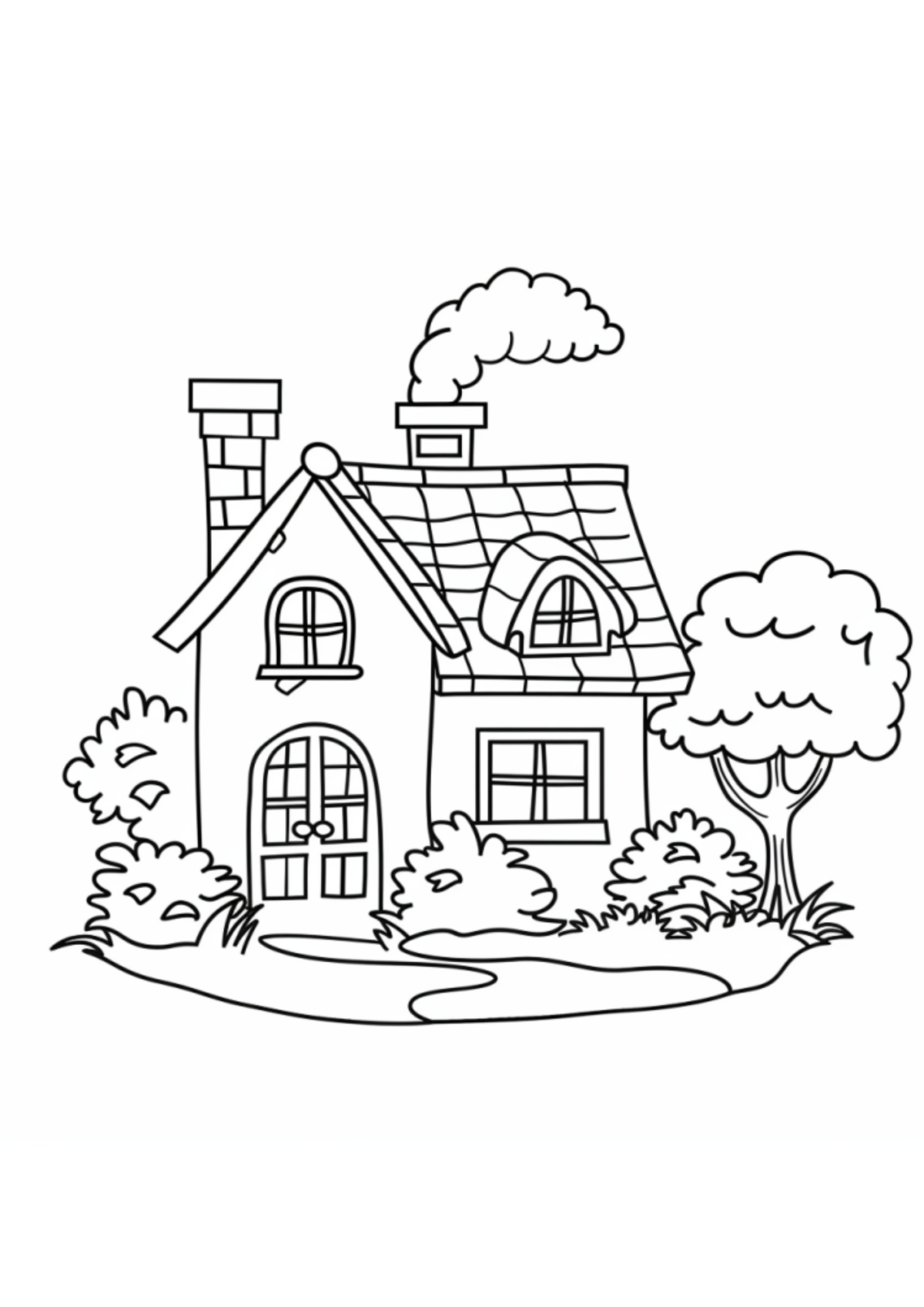 Desenhos para Colorir Casa