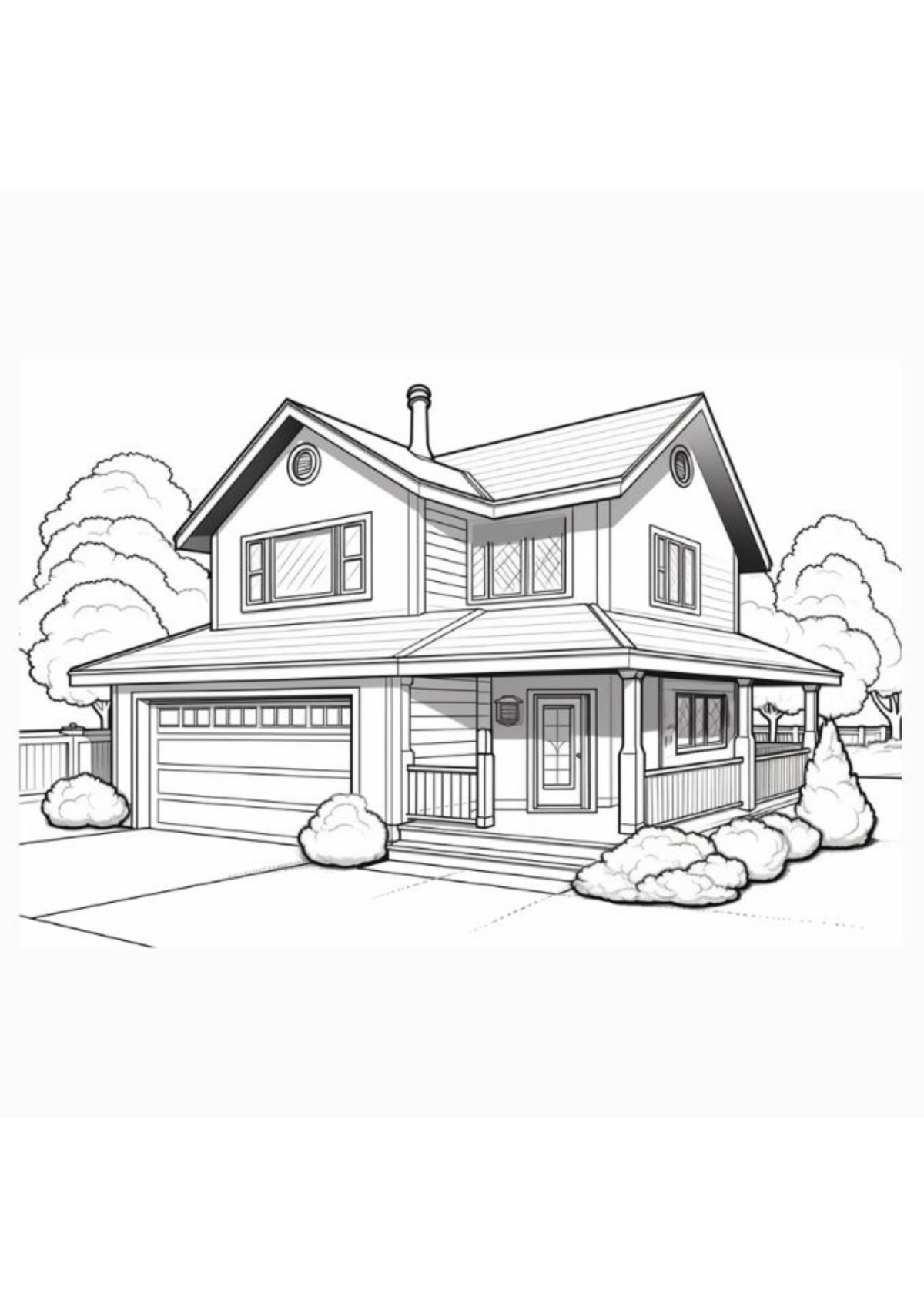 Desenhos para Colorir Casa