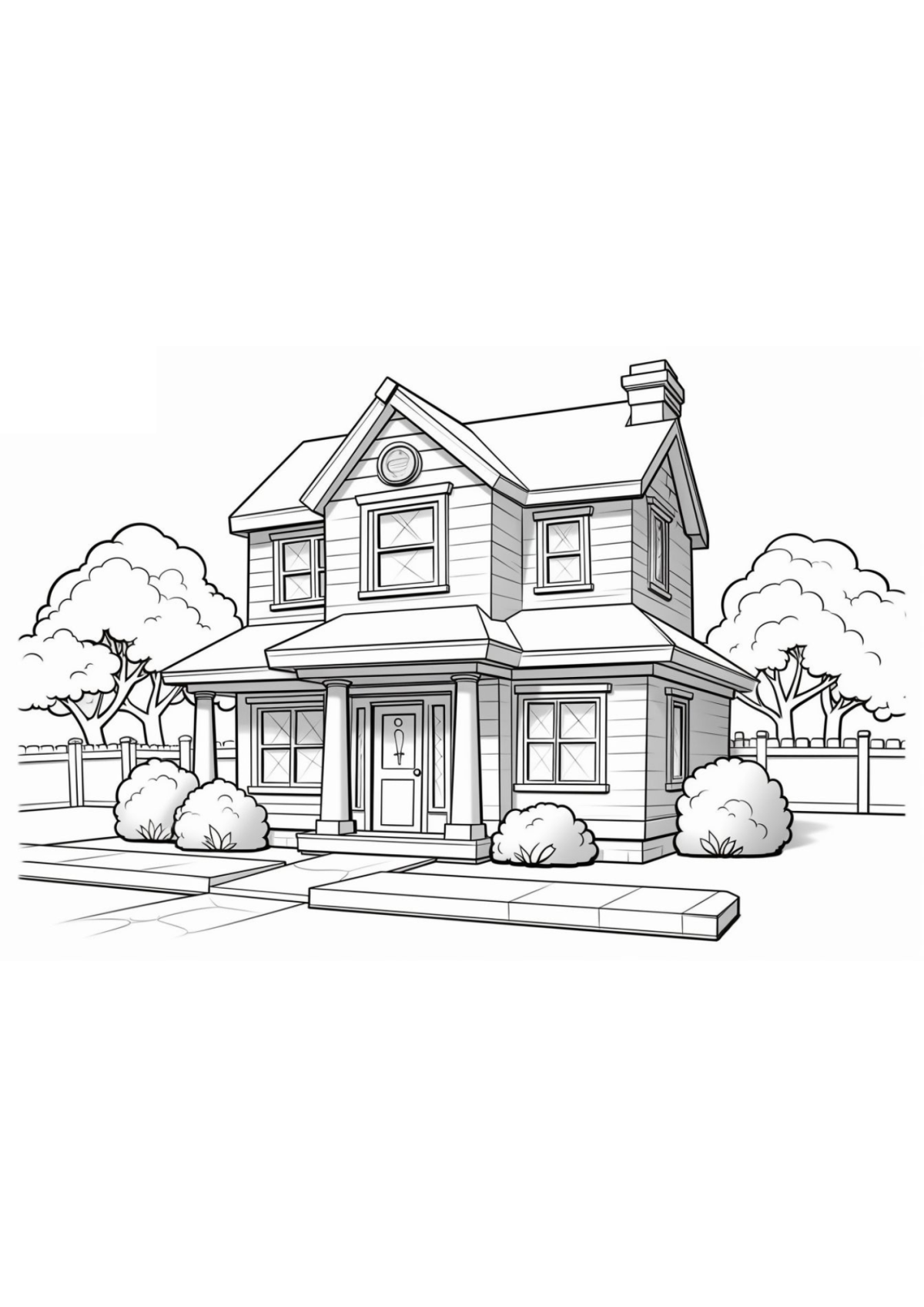 Desenhos para Colorir Casa
