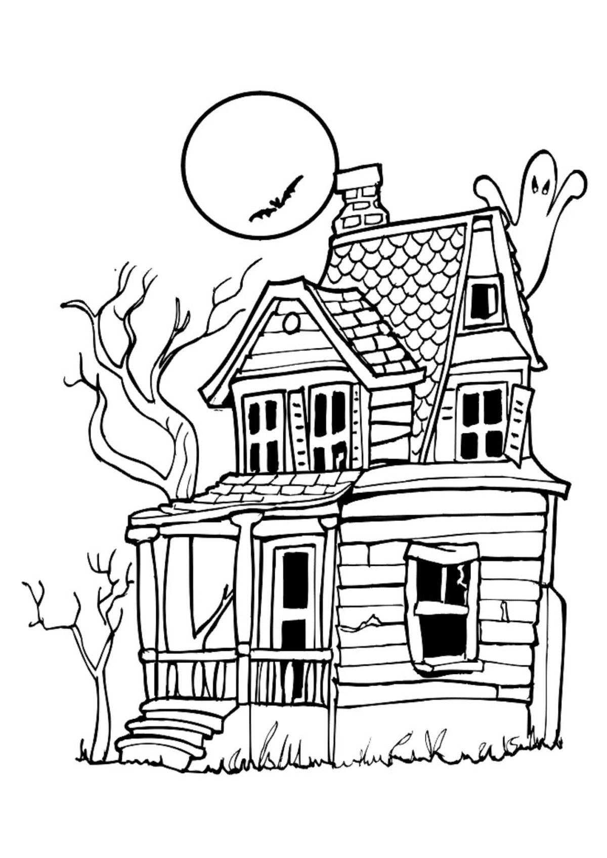 Desenhos para Colorir Casa