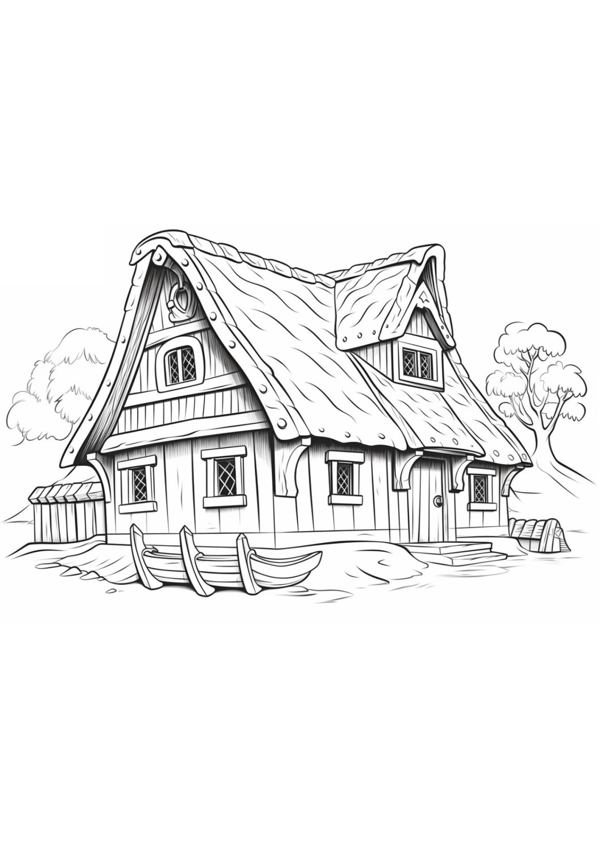 Desenhos para Colorir Casa