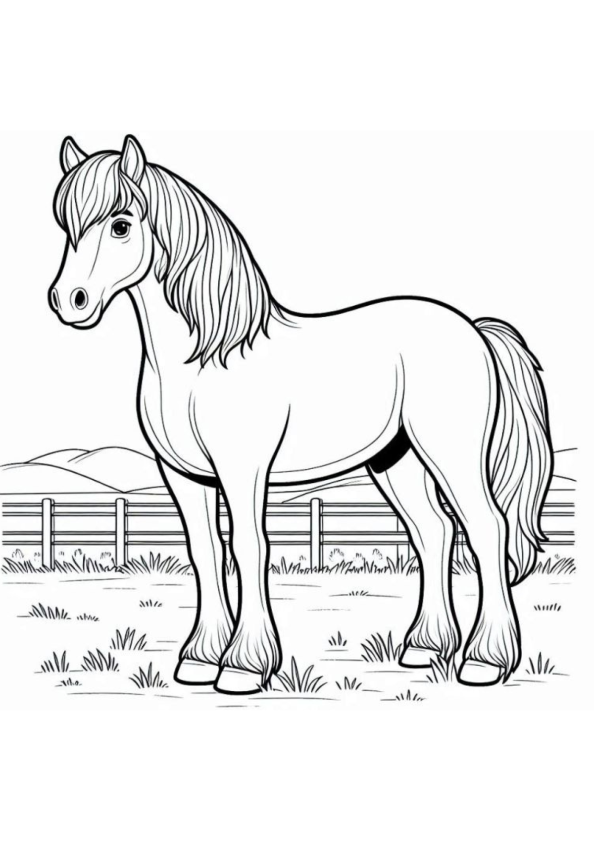 Desenhos para Colorir Cavalo