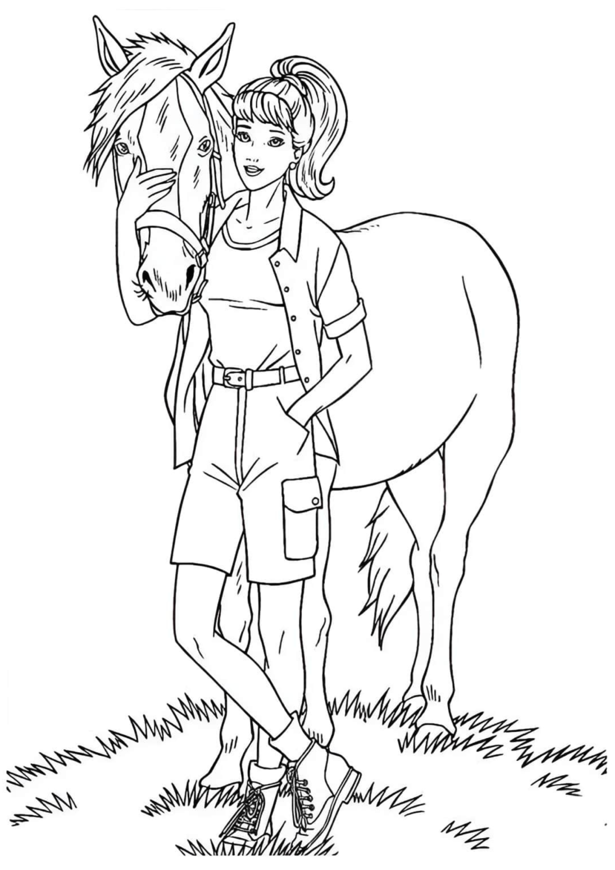 Desenhos para Colorir Cavalo