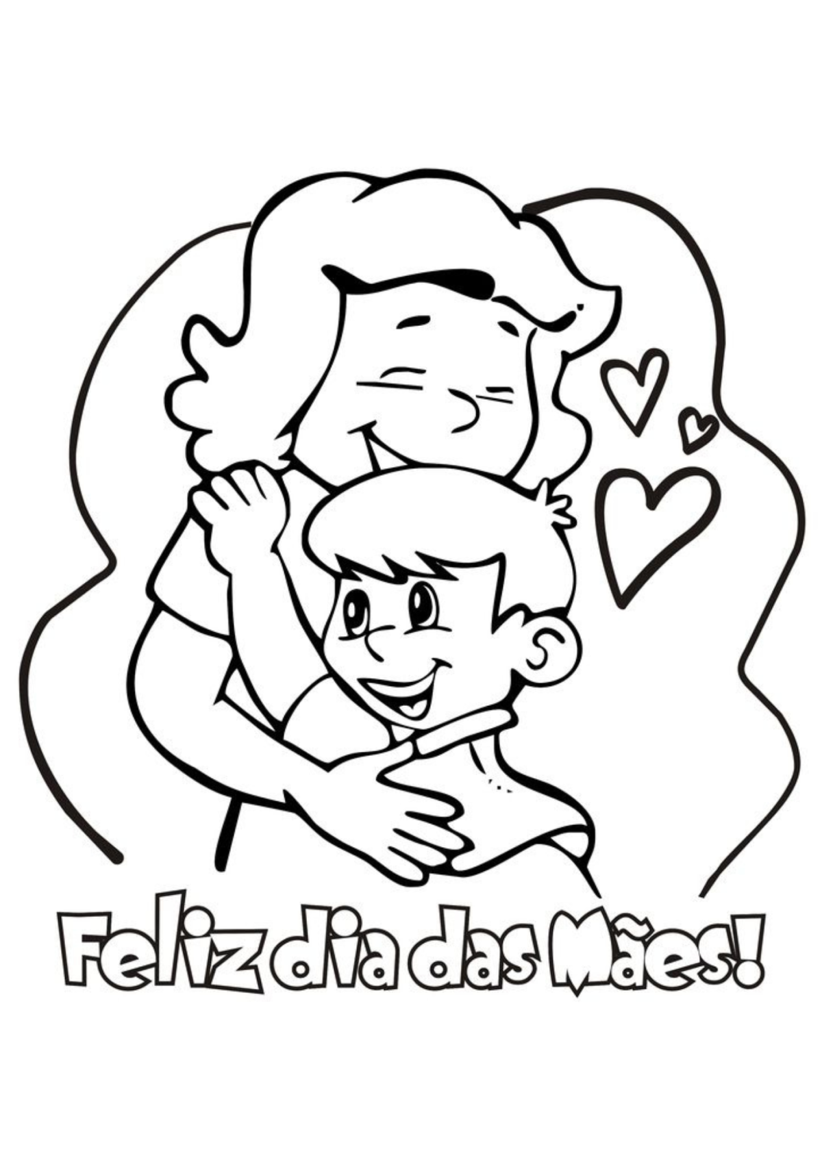 Desenhos para Colorir Dia das Mães
