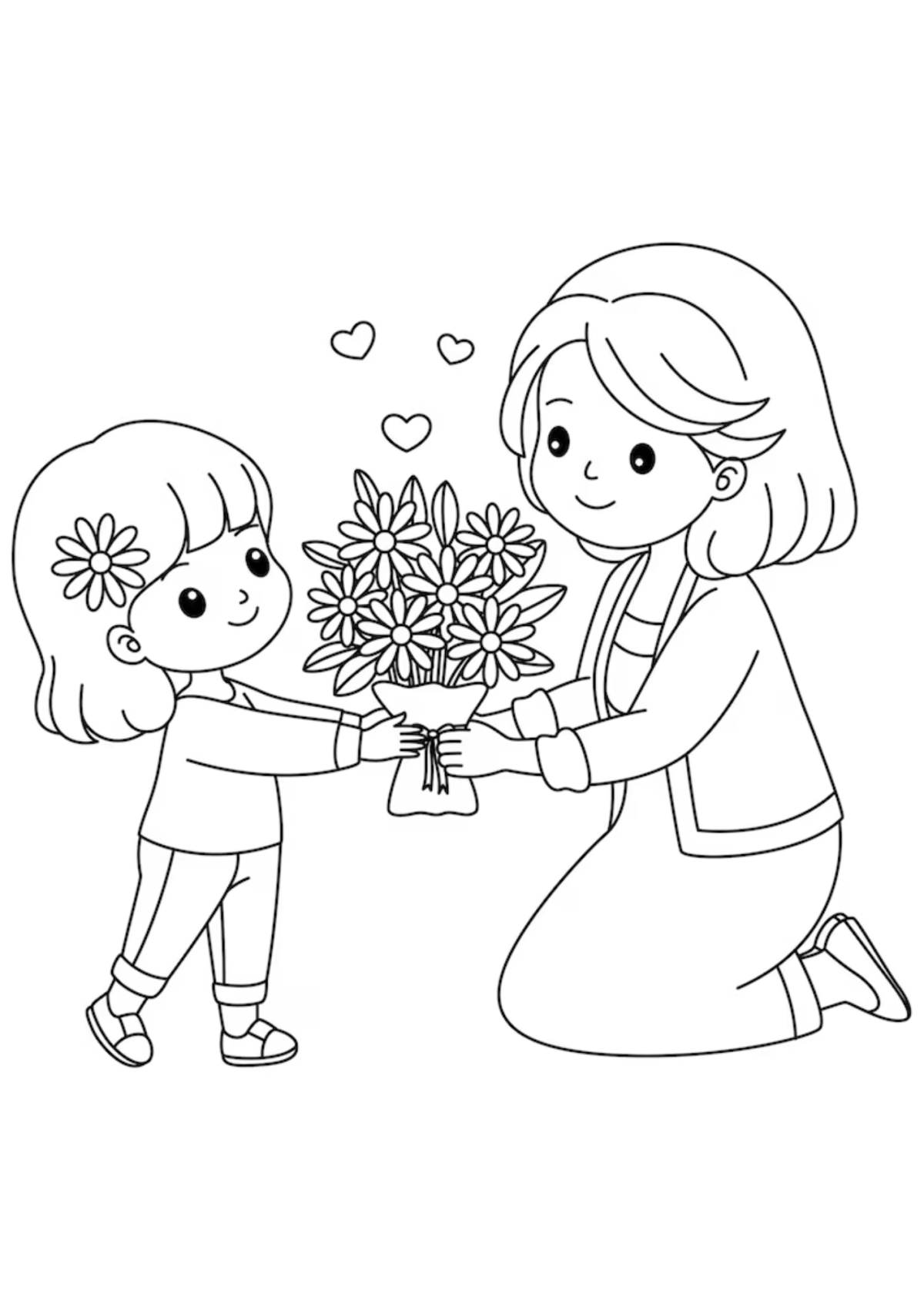 Desenhos para Colorir Dia das Mães
