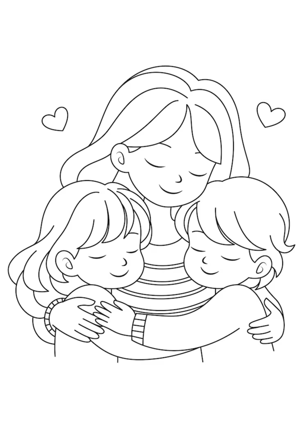Desenhos para Colorir Dia das Mães