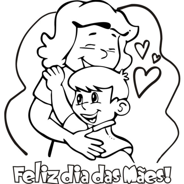Desenhos para Colorir Dia das Mães
