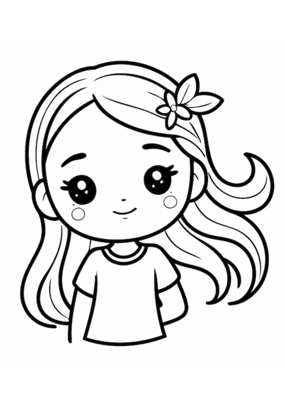 Desenhos para Colorir Menina