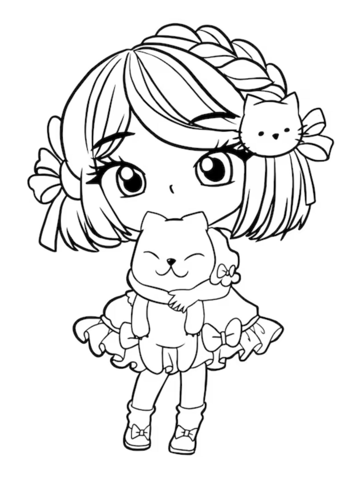 Desenhos para Colorir Menina