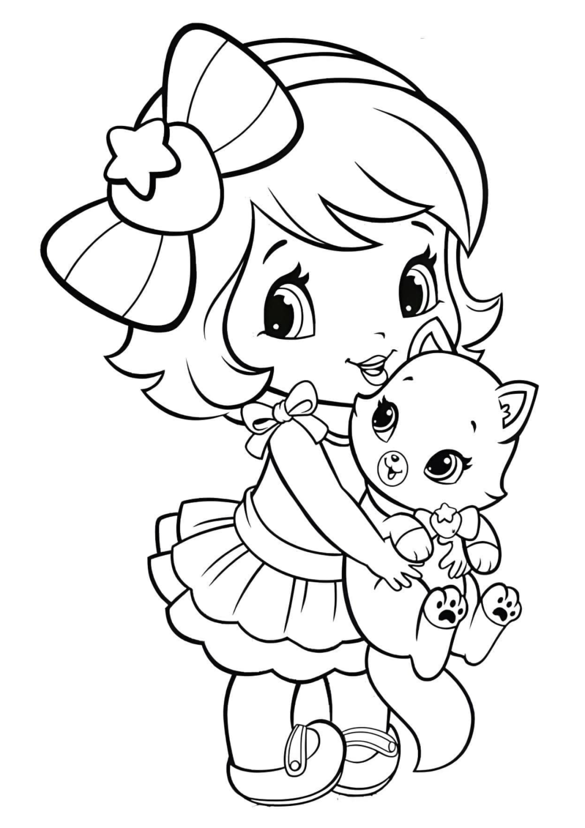 Desenhos para Colorir Menina
