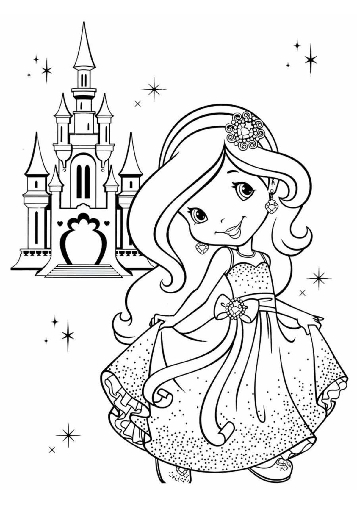Desenhos para Colorir Menina