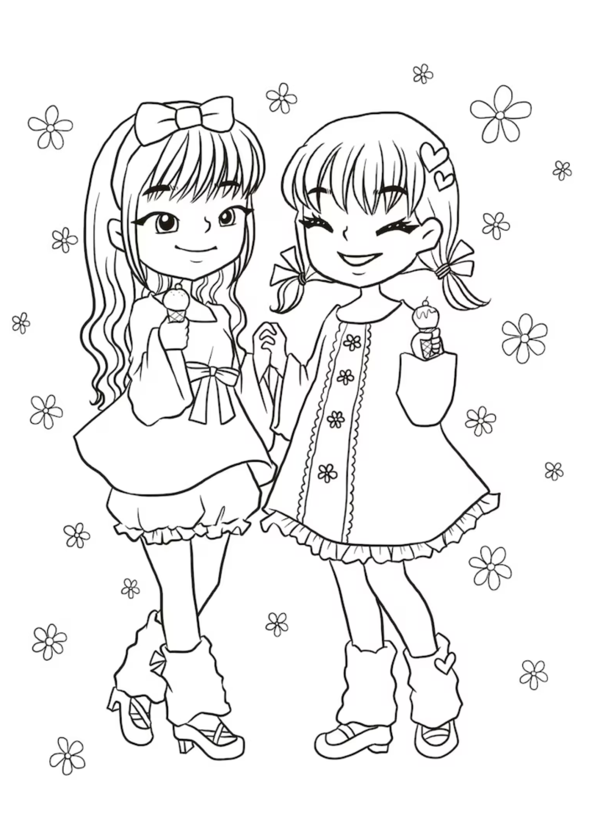 Desenhos para Colorir Menina
