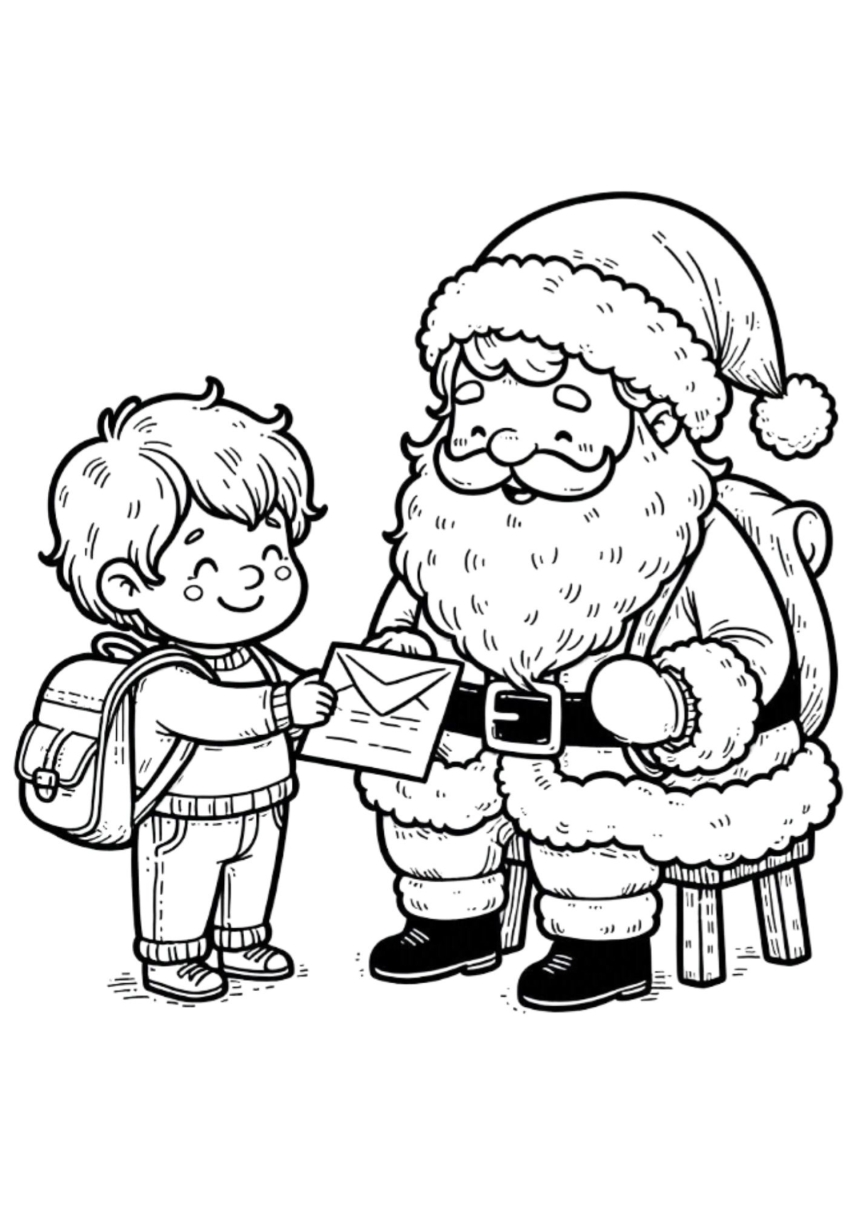 Desenhos para Colorir Papai Noel