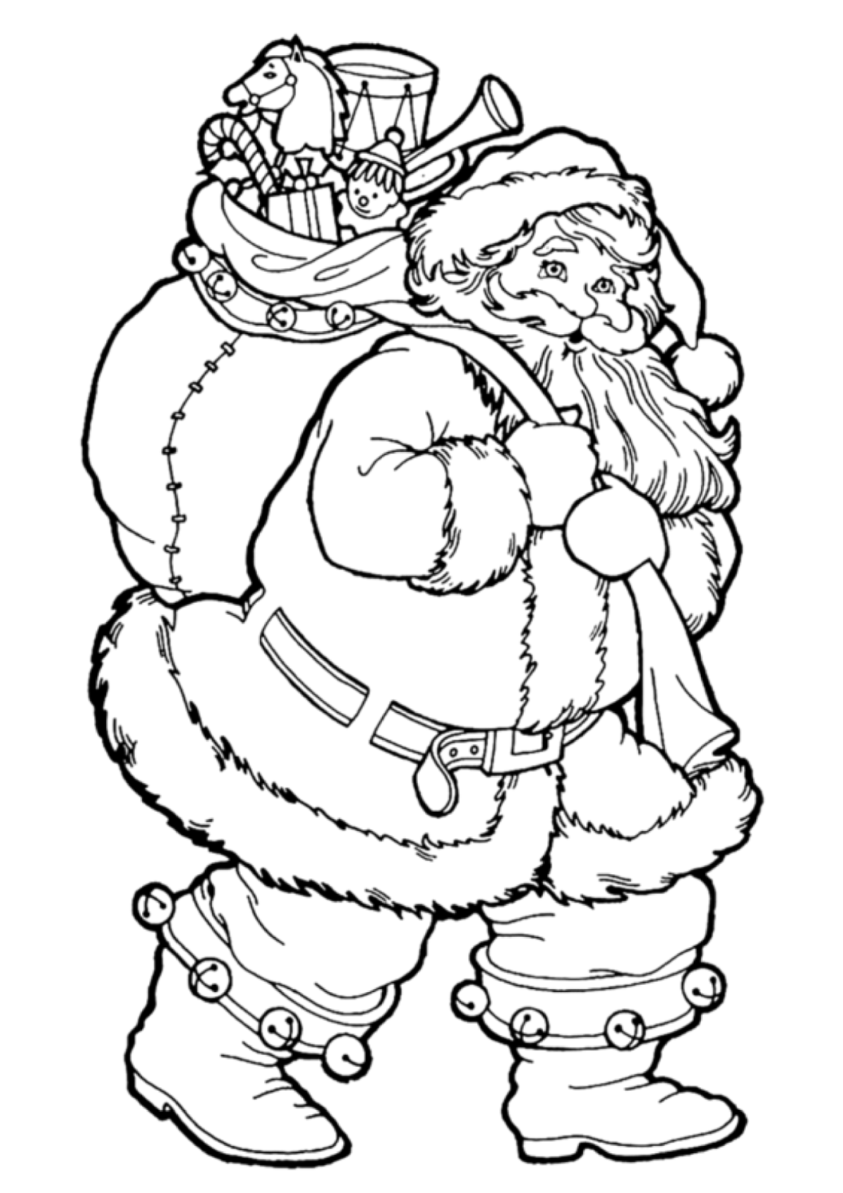 Desenhos para Colorir Papai Noel