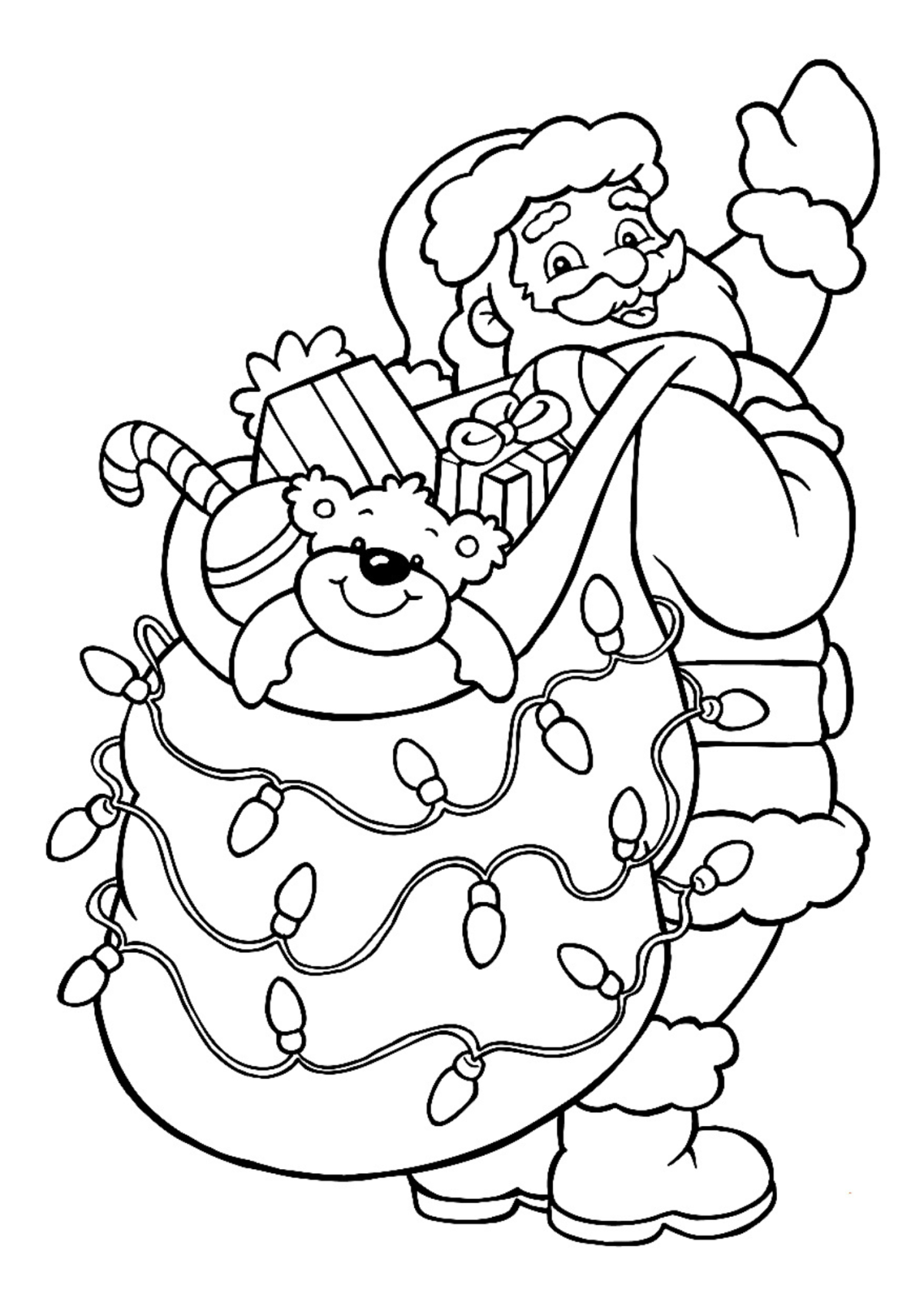 Desenhos para Colorir Papai Noel
