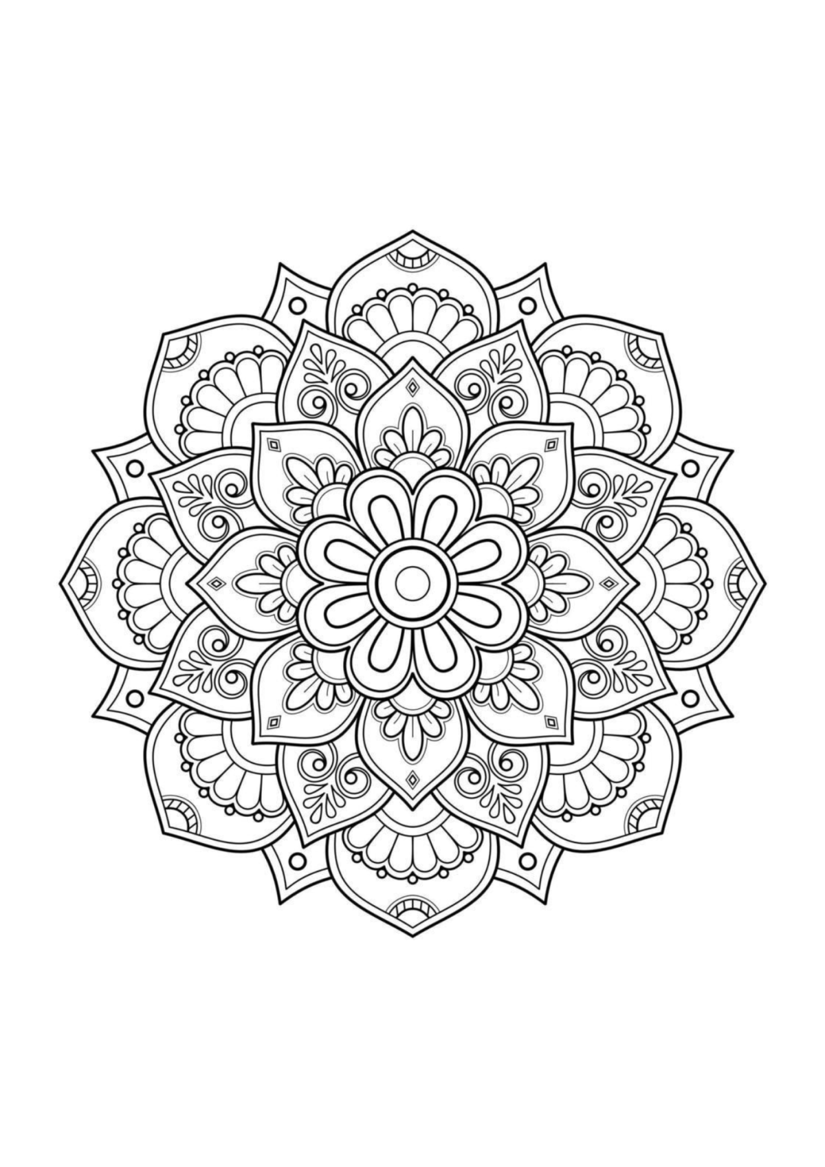 Desenho para Colorir Adulto