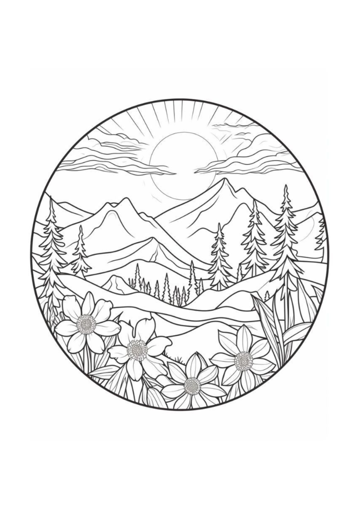 Desenho para Colorir Adulto