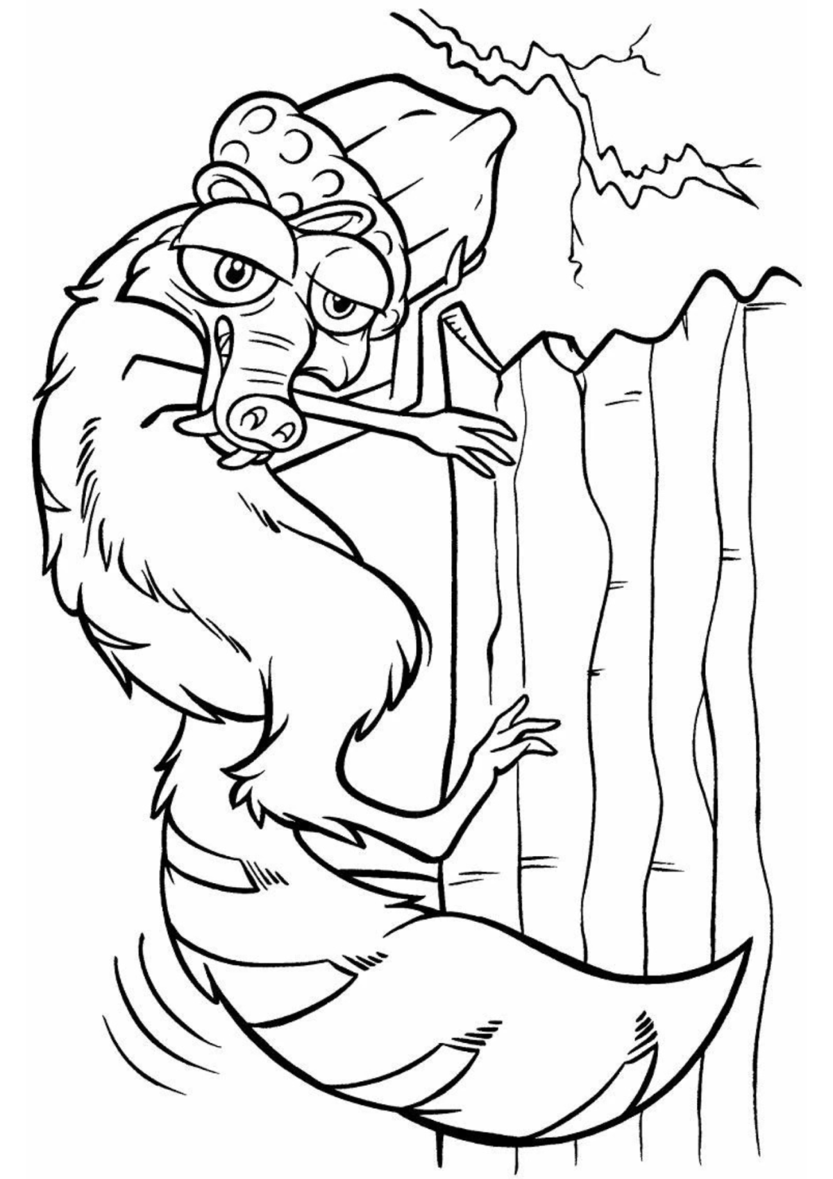 Desenho para Colorir A Era do Gelo