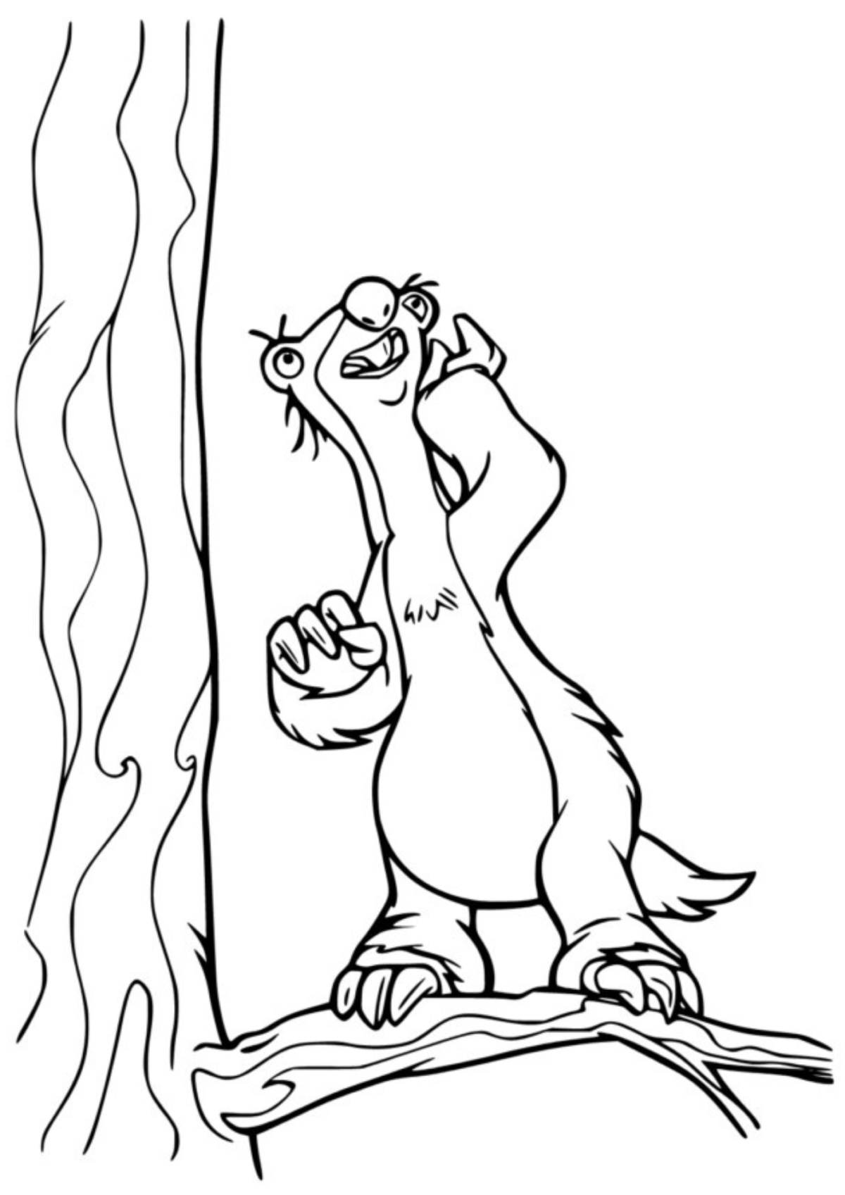Desenho para Colorir A Era do Gelo