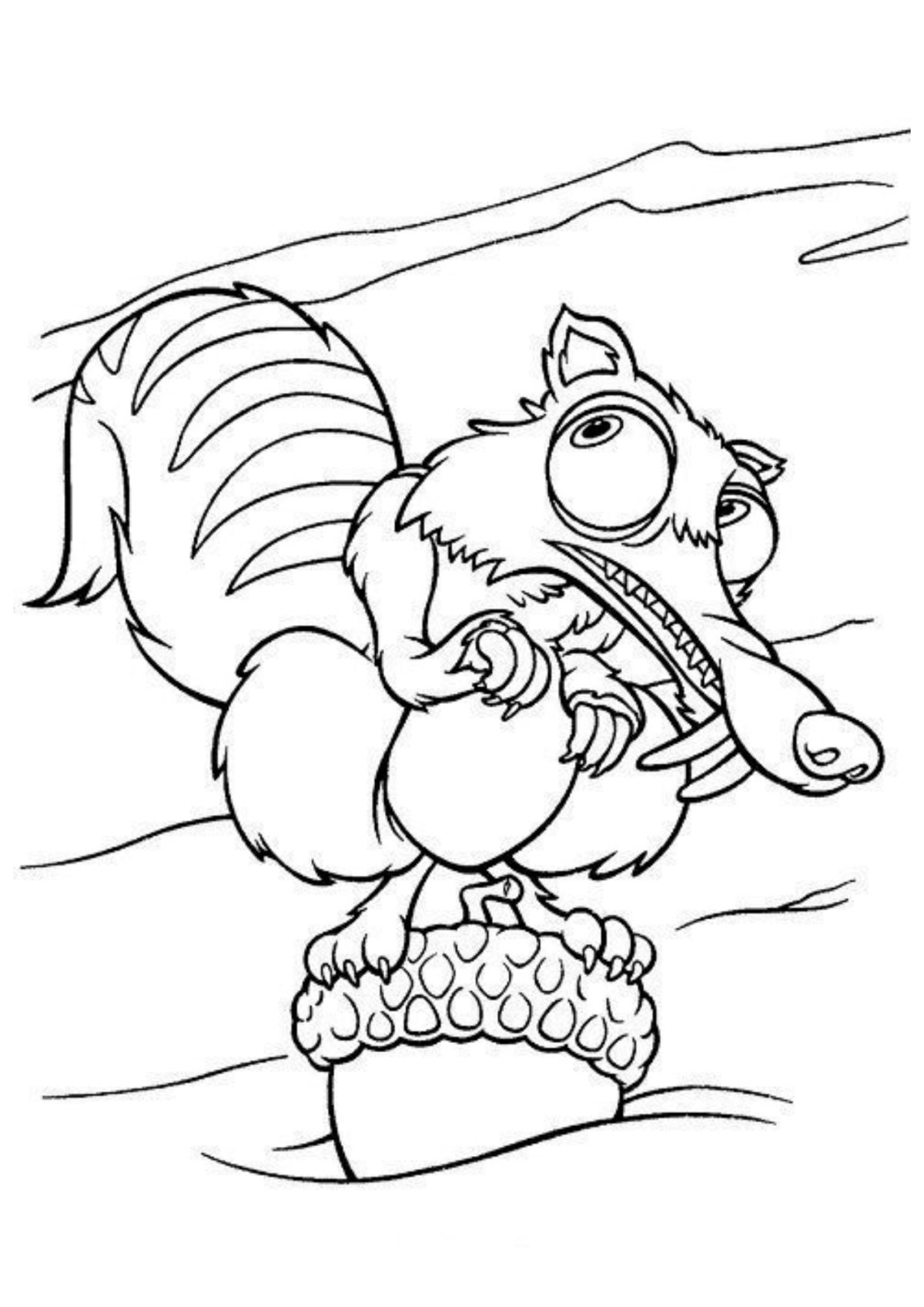 Desenho para Colorir A Era do Gelo