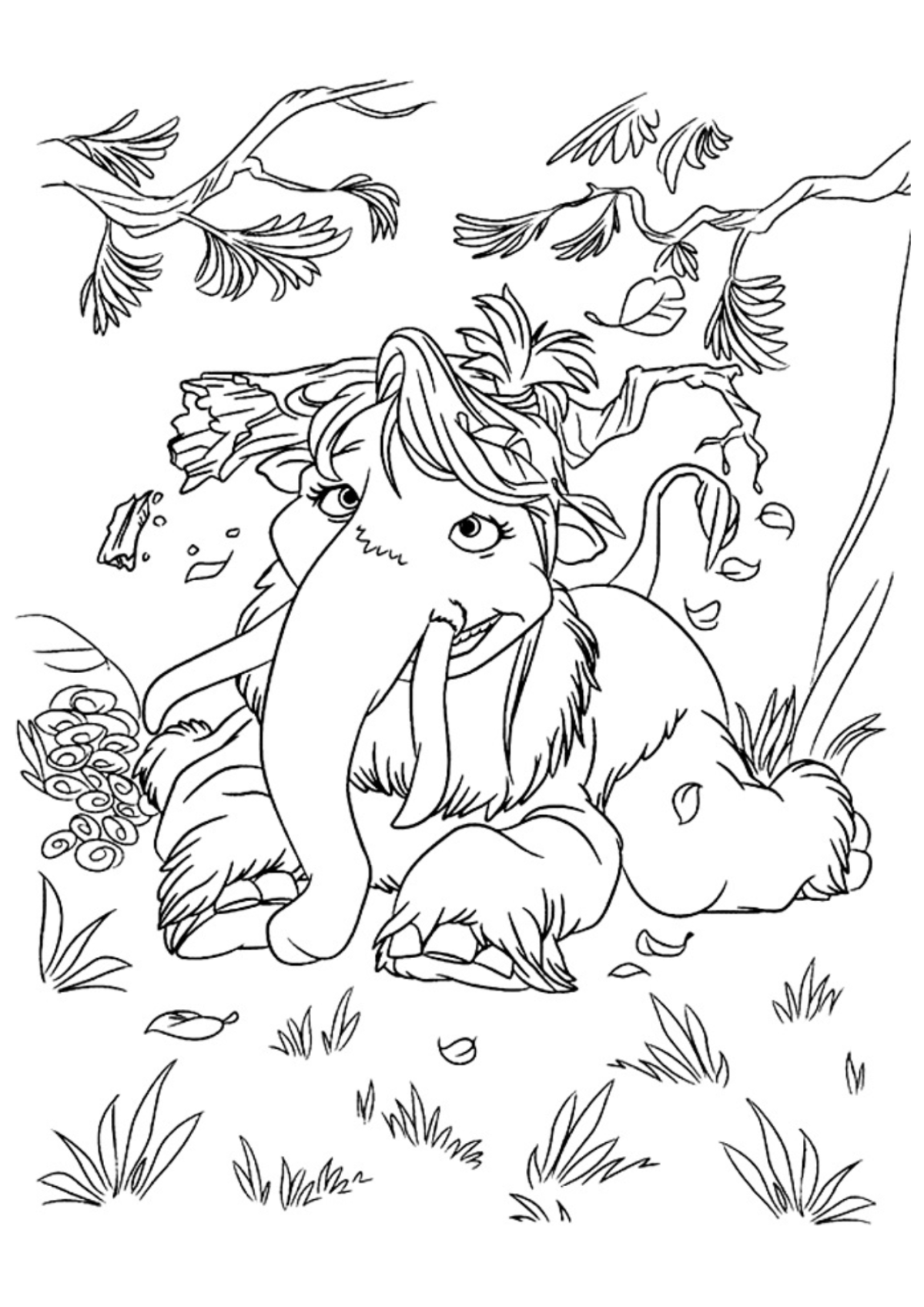 Desenho para Colorir A Era do Gelo