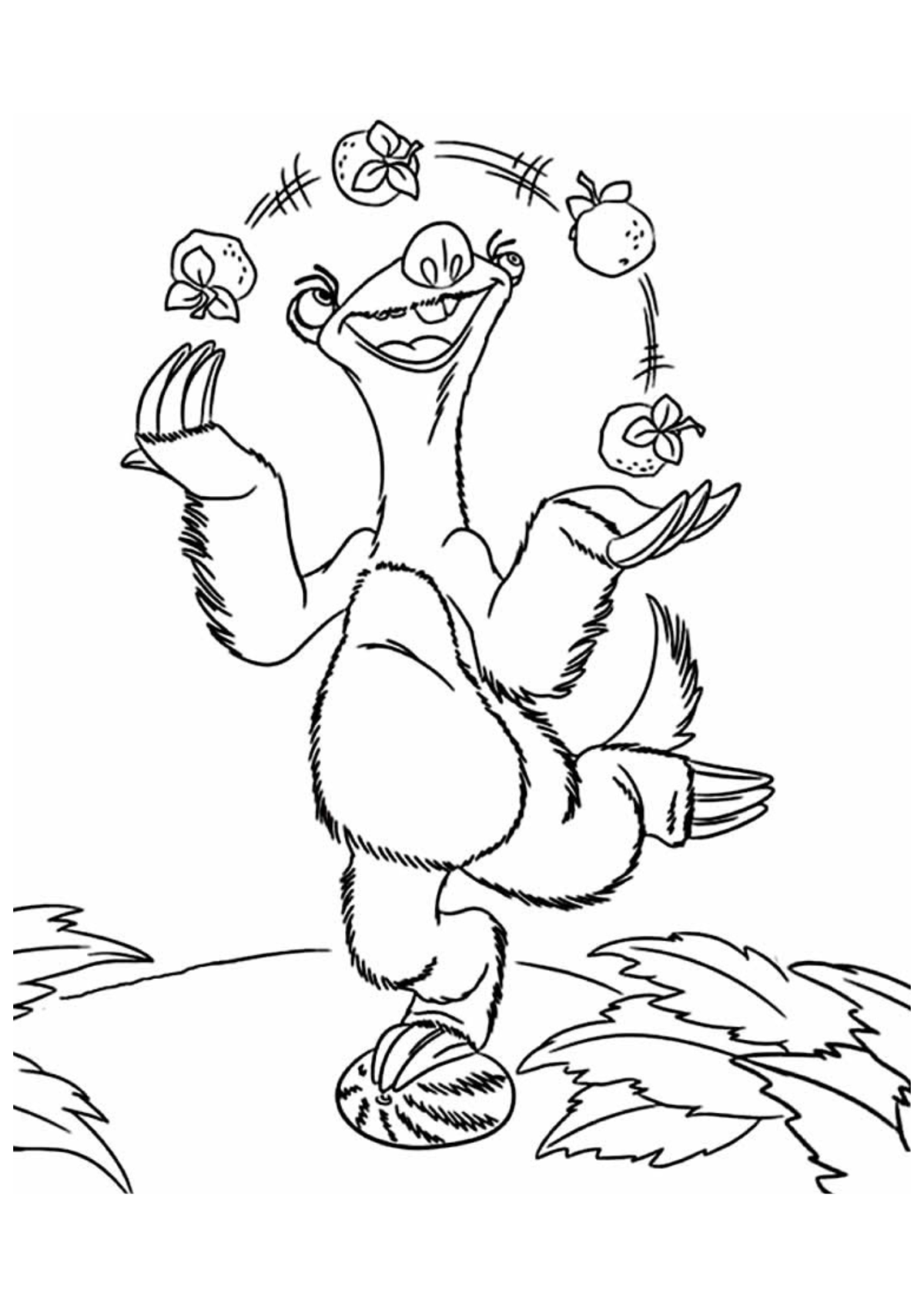 Desenho para Colorir A Era do Gelo