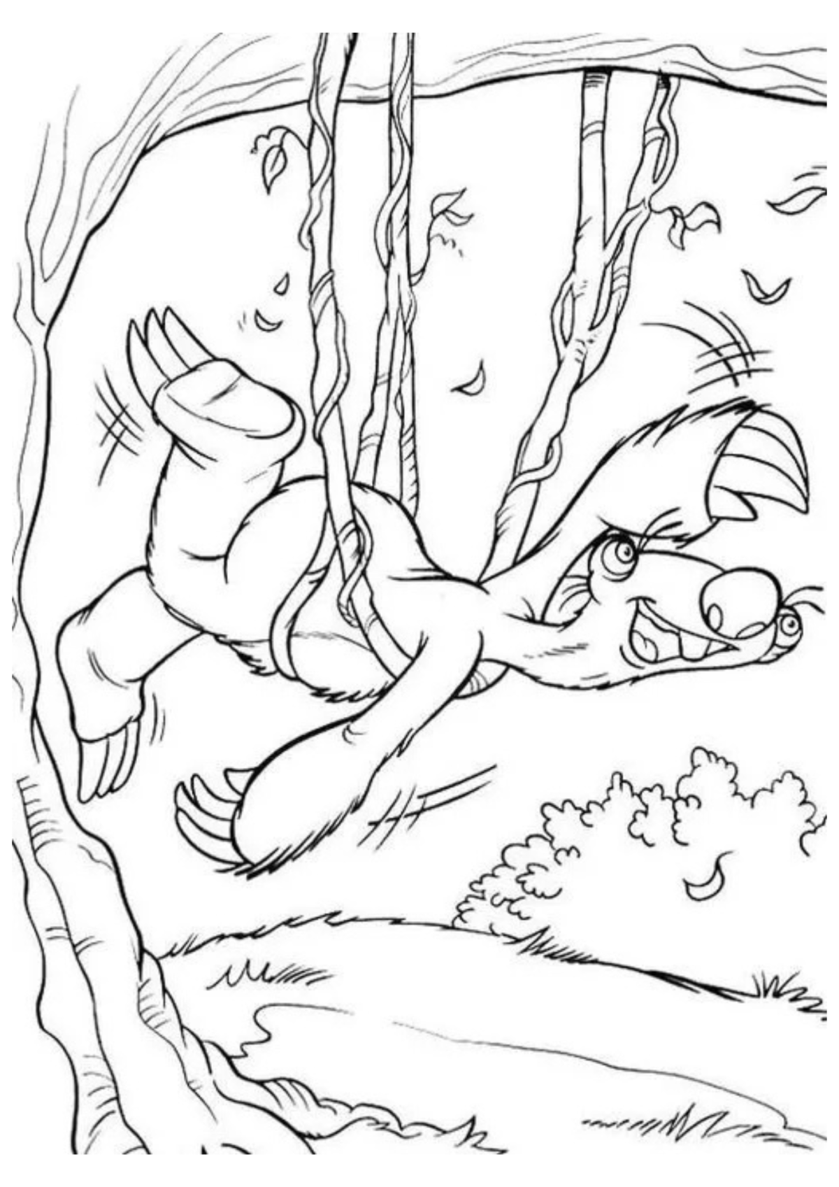 Desenho para Colorir A Era do Gelo